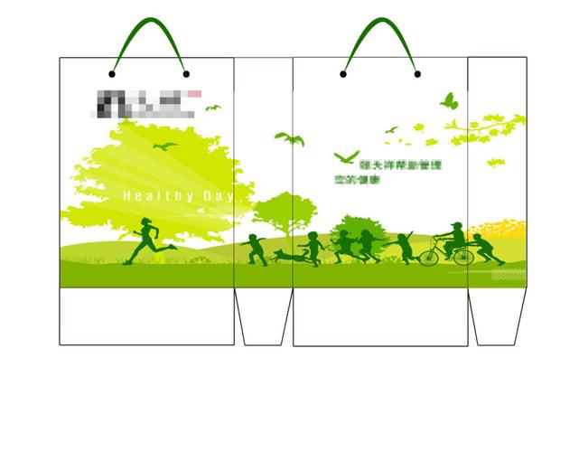 绿色健康环保购物袋设计psd下载平面广告素材免费下载(图片编号:49287